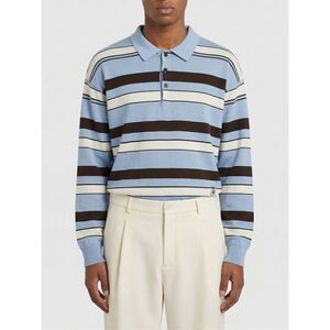 Jw Anderson Polo Shirt Men Gnawed Blue
